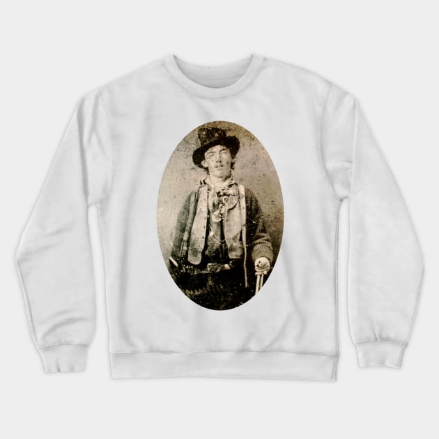 The Real Billy The Kid Crewneck Sweatshirt by Bugsponge